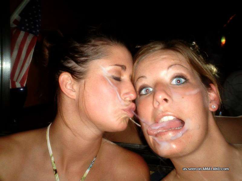 Smiling Faces covered in Cum — 36