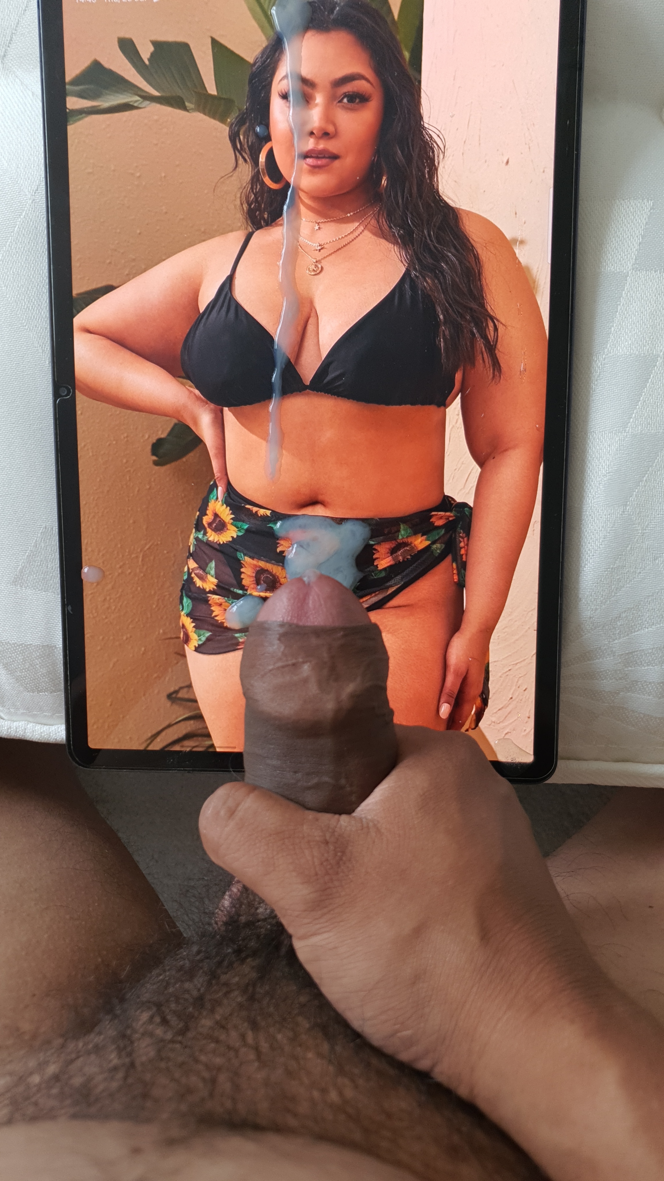 Cock tribute to curvy plus size lingerie model by — 37
