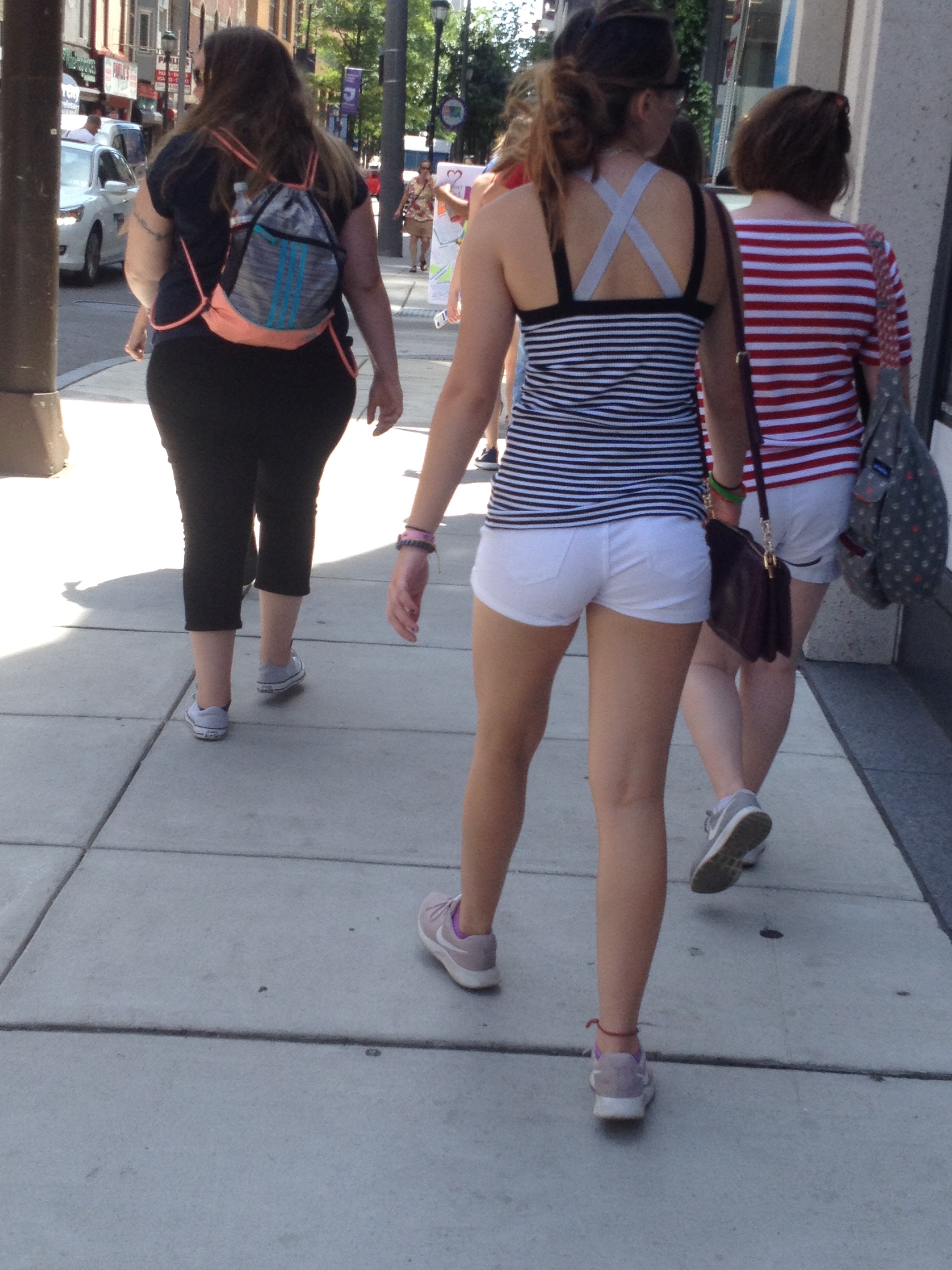 Candid Teen VPL in the City — 37