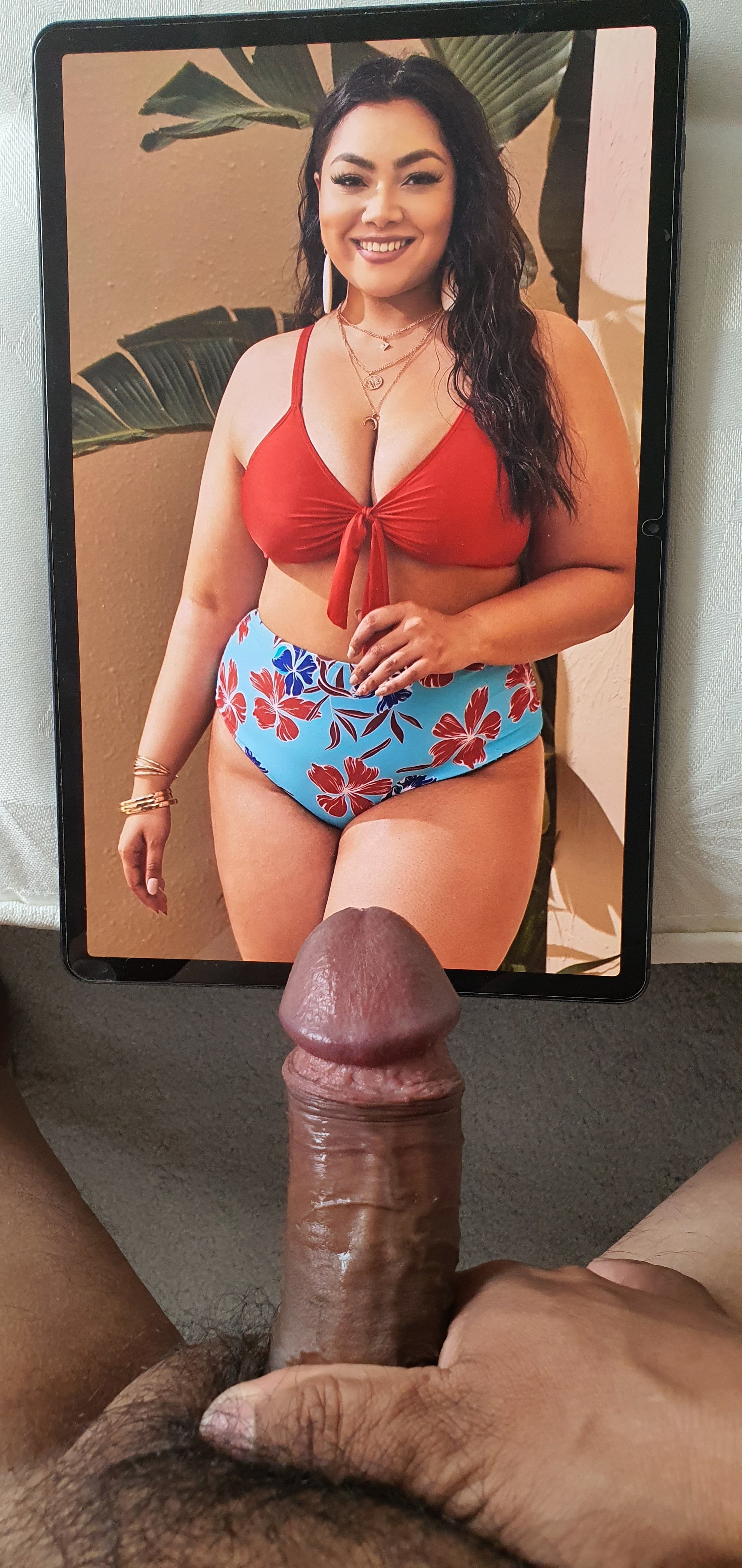 Cock tribute to curvy plus size lingerie model by — 32