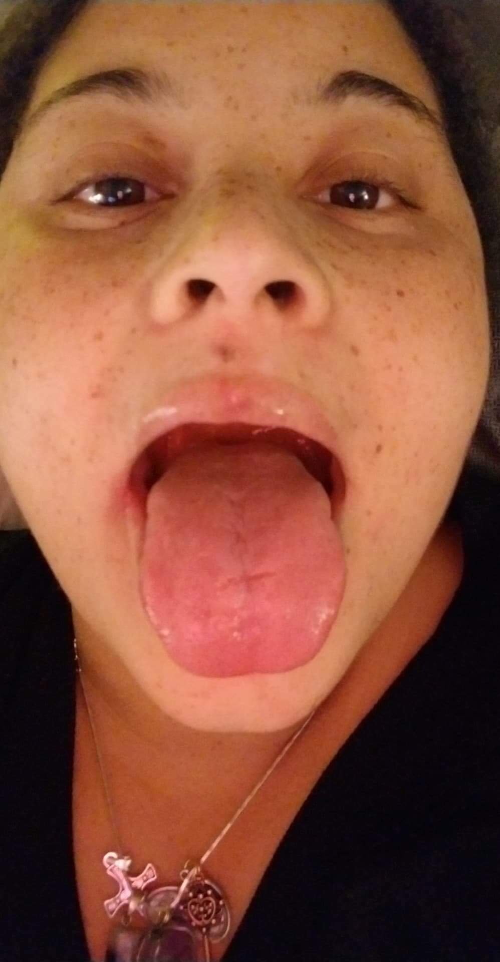 Cum all over my freckles and my tongue daddy! — 31