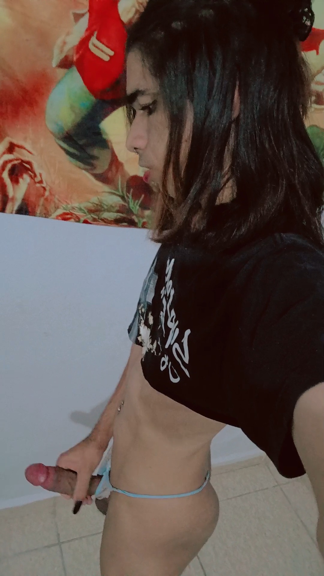 Novinha viadinha mulher trans safada de cueca — 9