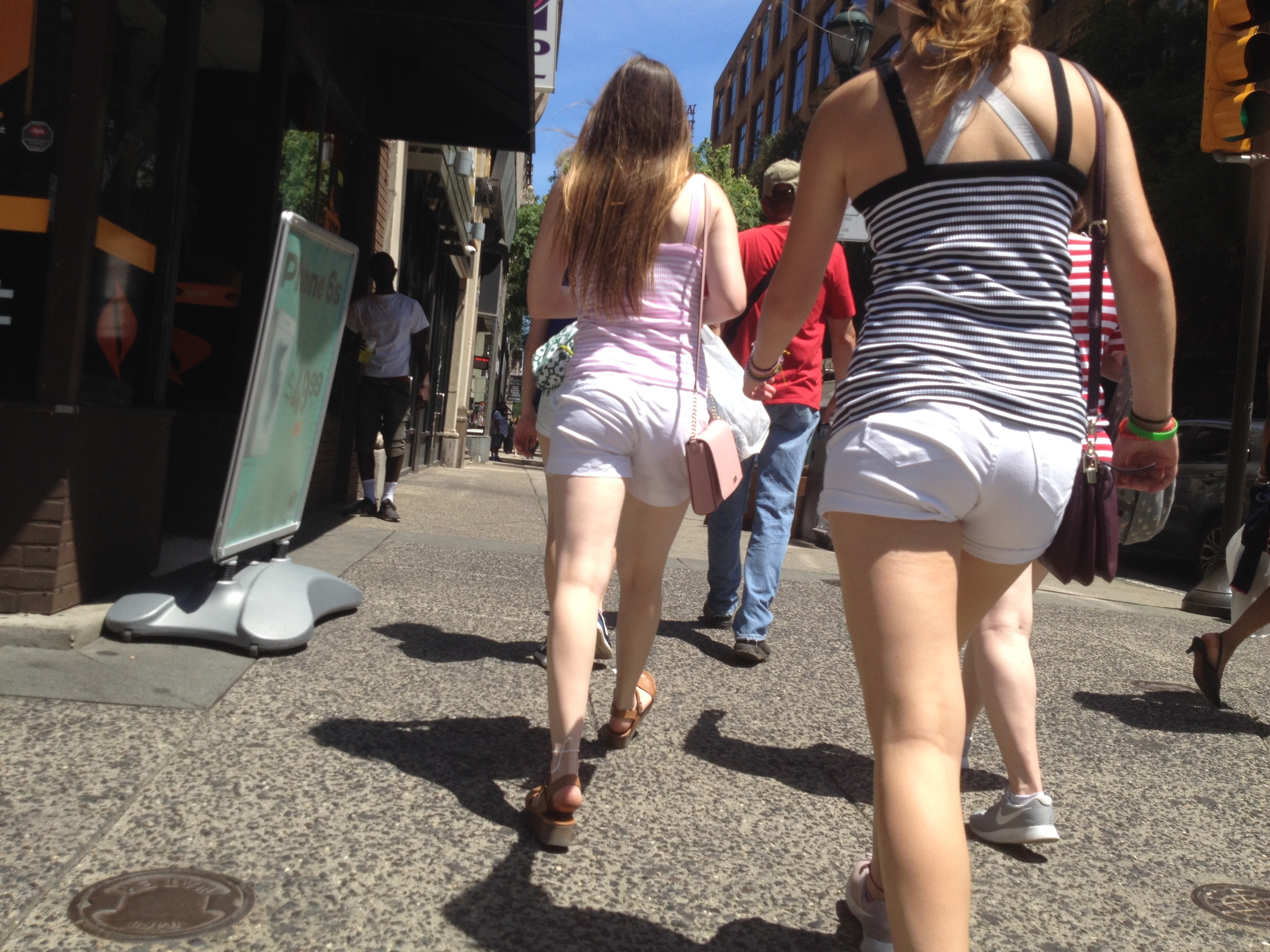 Candid Teen VPL in the City — 51