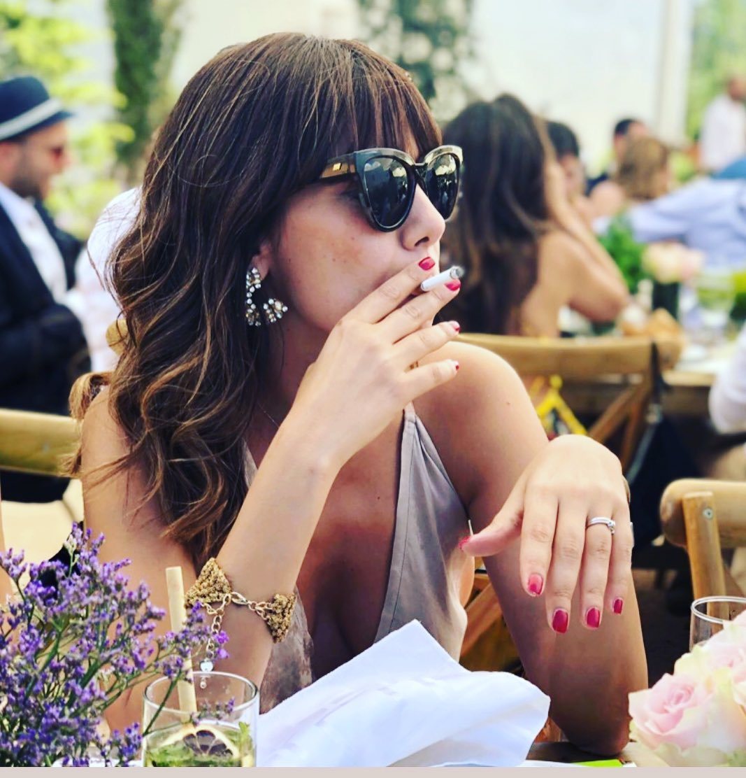 #2 Women With Bangs Smoking Cigarettes !!!! — 58