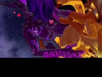 Athletic chimera is getting fucked by a twunk dragon - VRChat Furry ERP