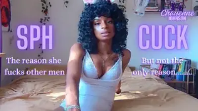 Ebony Goddess Chayenne explains to you why your small dick makes your wife cheat